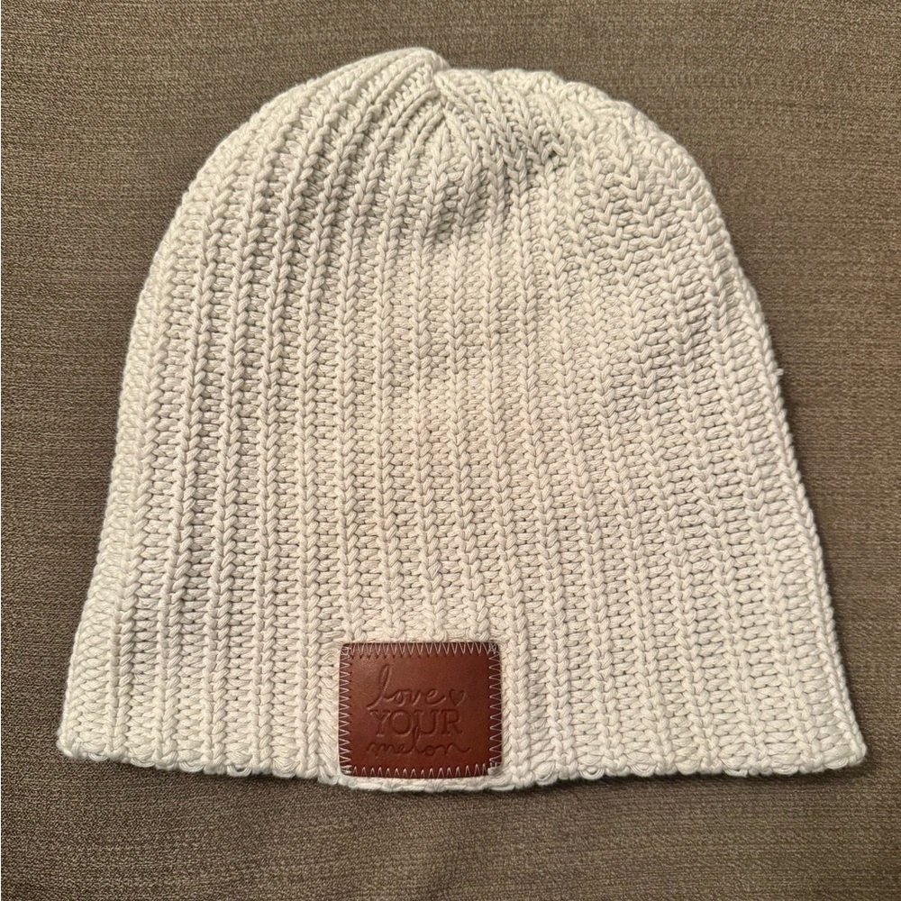 Love‎ Your Melon White Knit Beanie
